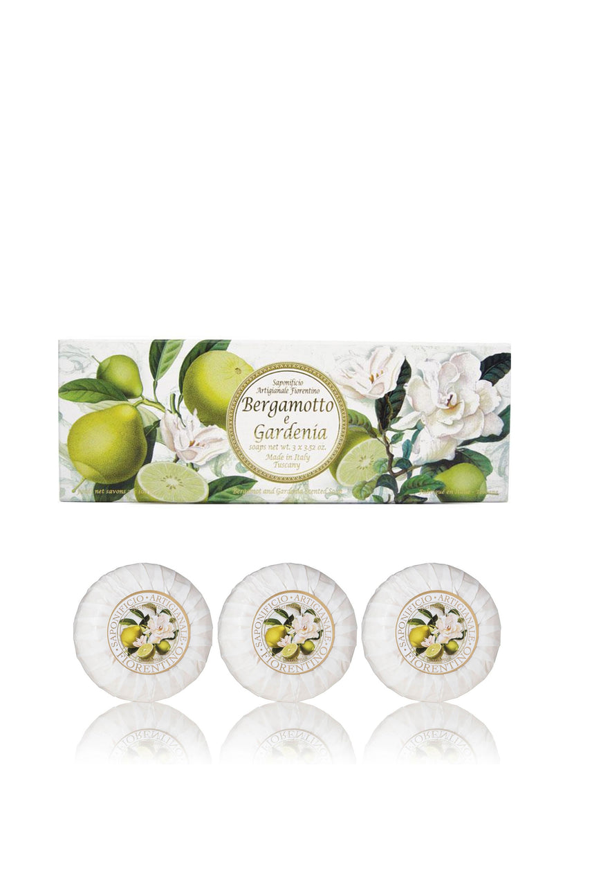 FIORENTINO Soap Bergamot Gardenia 100G  3 Pack - Life Pharmacy St Lukes
