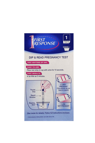 First Response Dip and Read Pregnancy 1 Test - Life Pharmacy St Lukes