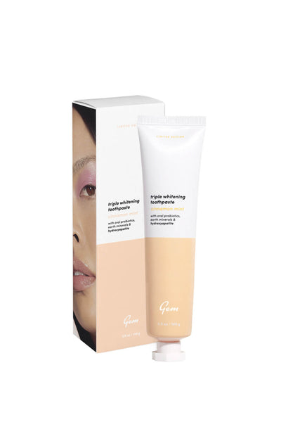 GEM Triple Whitening Toothpaste Cinnamon Mint 100g - Life Pharmacy St Lukes