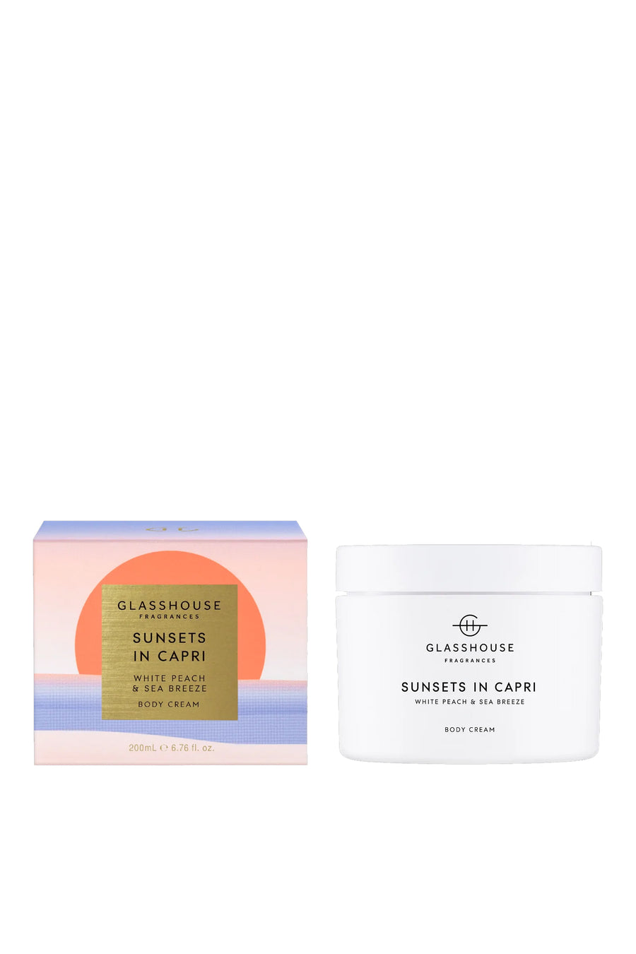 GLASSHOUSE FRAGRANCES Body Cream Sunsets in Capri 200g - Life Pharmacy St Lukes