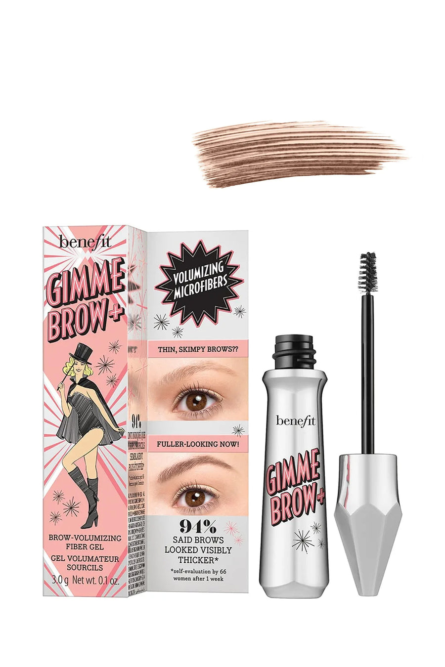 BENEFIT Gimme Brow+ Volumising Eyebrow Gel 3.5 Warm Auburn Brown 3g - Life Pharmacy St Lukes