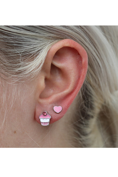 GLAM Rhodium Cupcake Stud Set - Life Pharmacy St Lukes