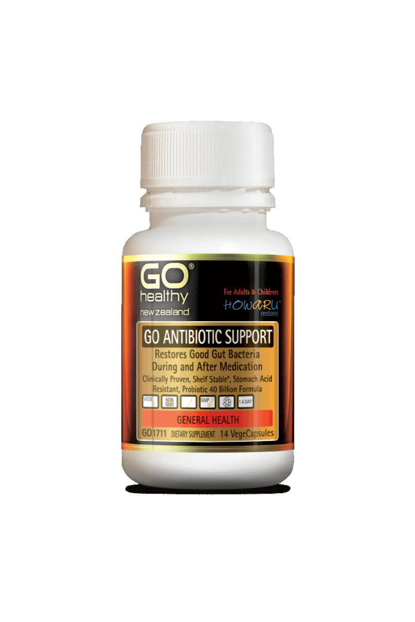 GO Healthy Antibiotic Support Probiotic 40 Billion 14 Caps - Life Pharmacy St Lukes
