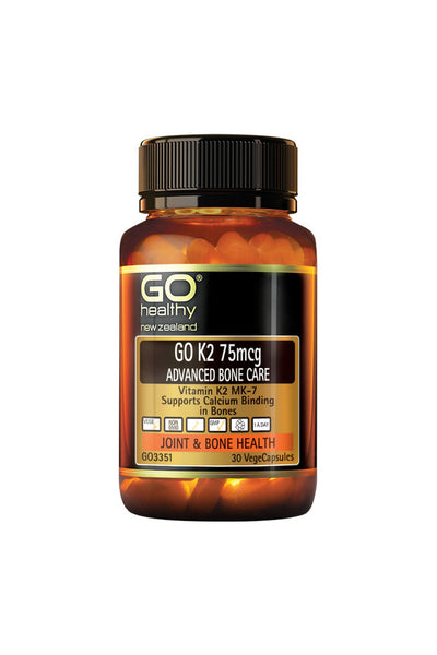 GO HEALTHY K2 75mcg Advanced Bone Care 30vcaps - Life Pharmacy St Lukes