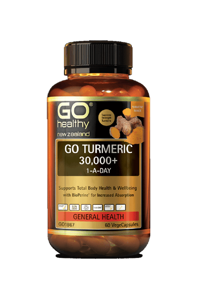 GO HEALTHY Turmeric 30000+ 1-A-Day 60Vcap - Life Pharmacy St Lukes