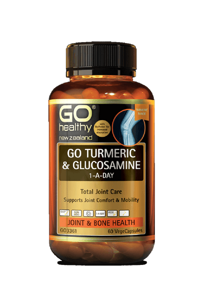 GO HEALTHY Turmeric + Glucosamine 1-A-Day 60Vcap - Life Pharmacy St Lukes