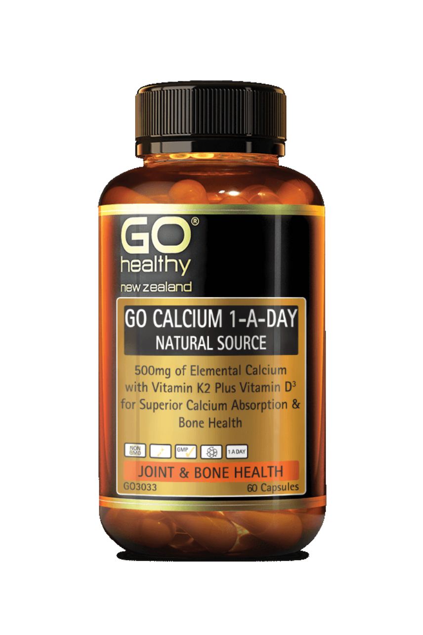GO Healthy Calcium 1-A-Day Natural Source 60caps - Life Pharmacy St Lukes