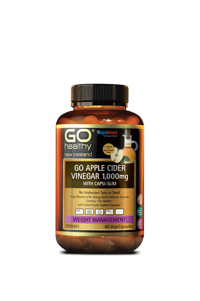 GO HEALTHY Apple Cider Vinegar With Capi-Slim 60s - Life Pharmacy St Lukes