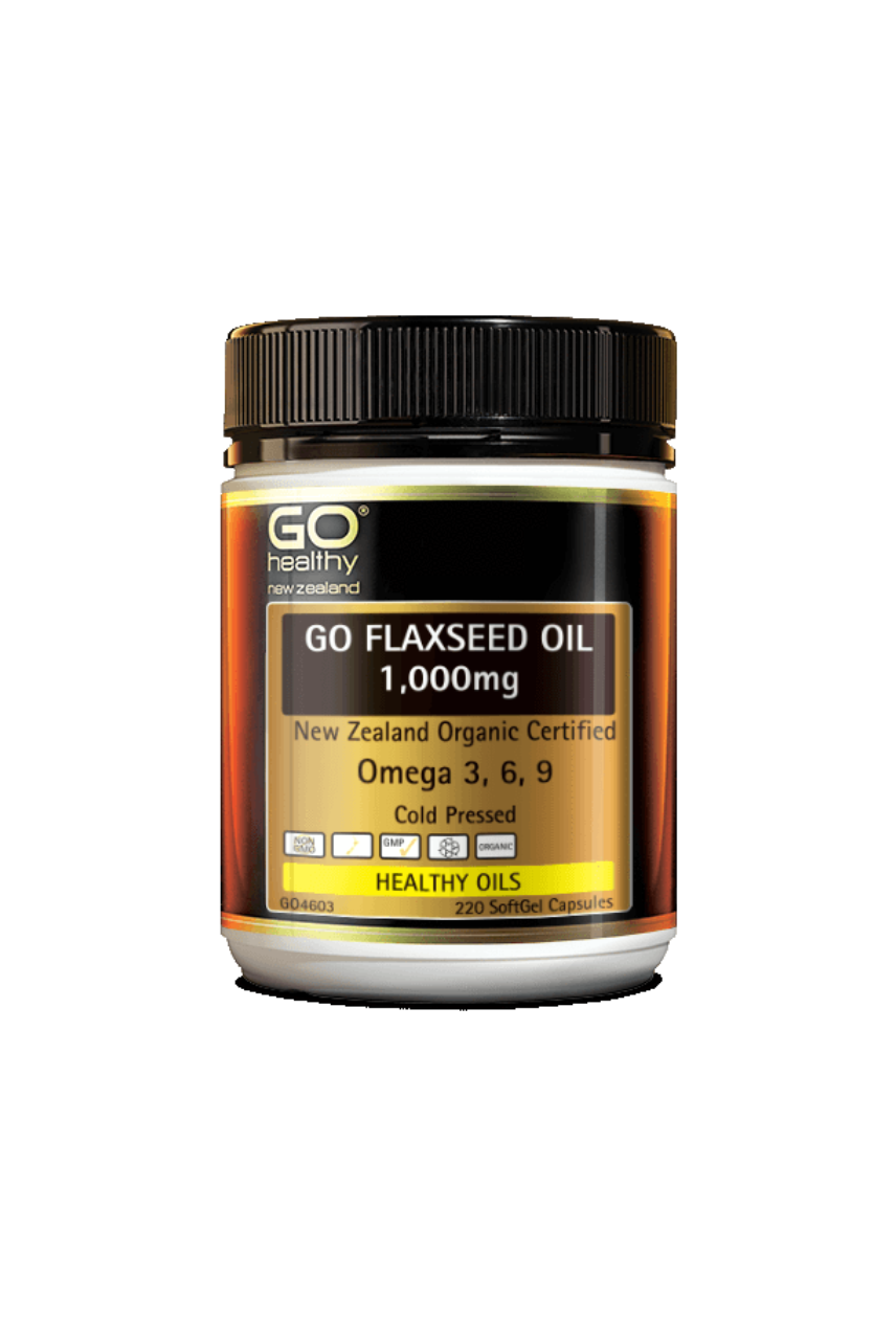 GO Healthy Flaxseed Oil 1000mg 220caps - Life Pharmacy St Lukes