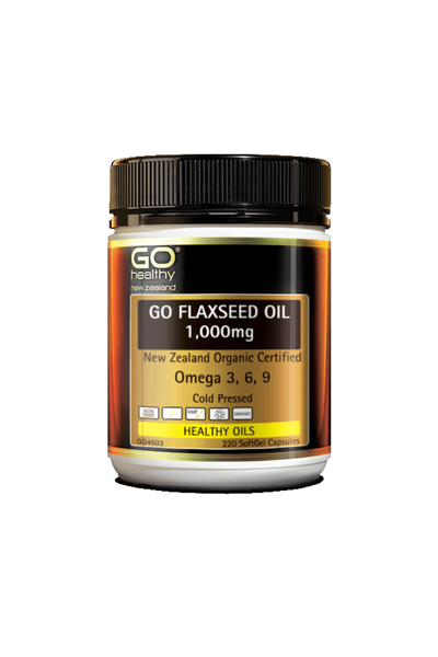 GO Healthy Flaxseed Oil 1000mg 220caps - Life Pharmacy St Lukes