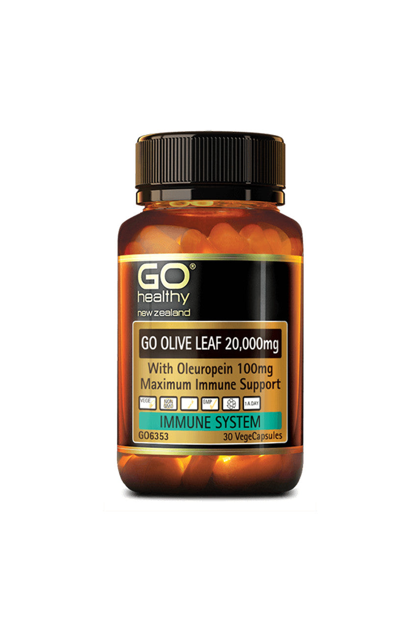 GO HEALTHY Olive Leaf 20,000mg 30vcaps - Life Pharmacy St Lukes