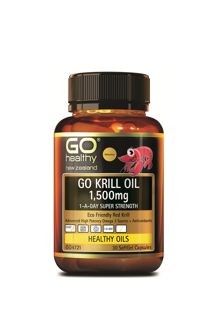 GO HEALTHY  Krill Oil 1500mg 1-A-Day 30 Capsules - Life Pharmacy St Lukes