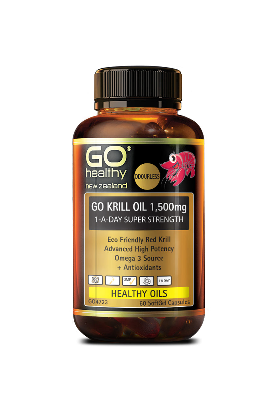 GO HEALTHY Go Krill Oil 1500mg 1-A-Day 60caps - Life Pharmacy St Lukes