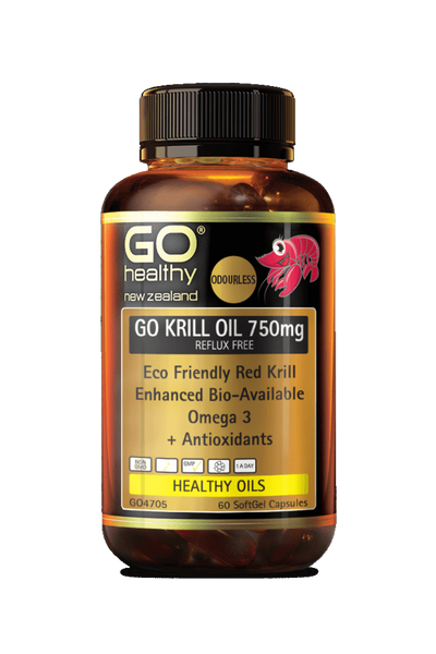 GO HEALTHY Krill Oil 750mg Reflux Free 60cap - Life Pharmacy St Lukes