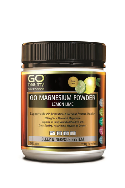 GO HEALTHY Go Magnesium Powder Lemon & Lime 250g - Life Pharmacy St Lukes