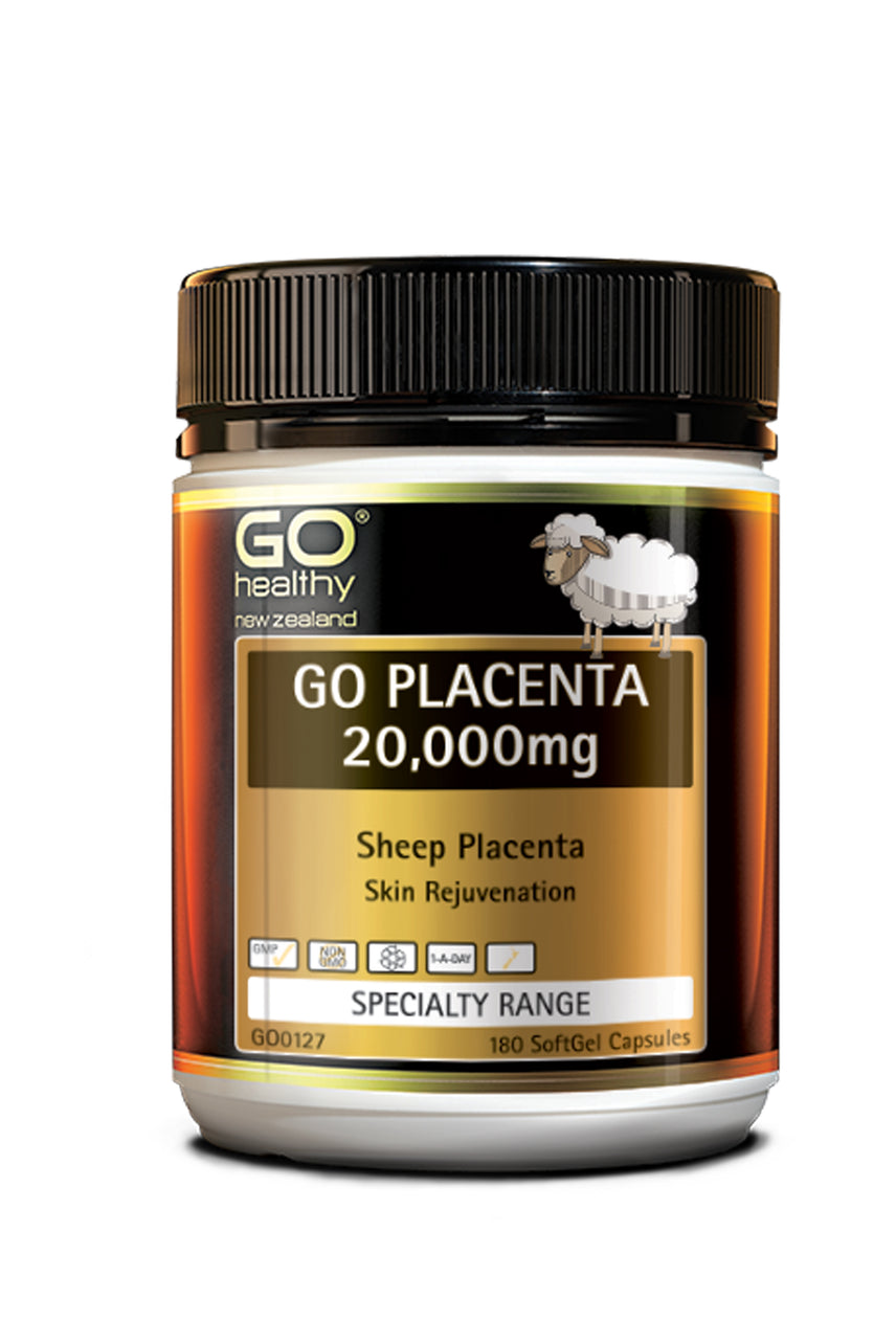 GO HEALTHY Go Placenta 20000mg 180 Soft Gel Capsules - Life Pharmacy St Lukes