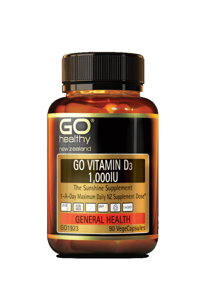 GO Healthy Vitamin D3 1000IU 90vcaps - Life Pharmacy St Lukes