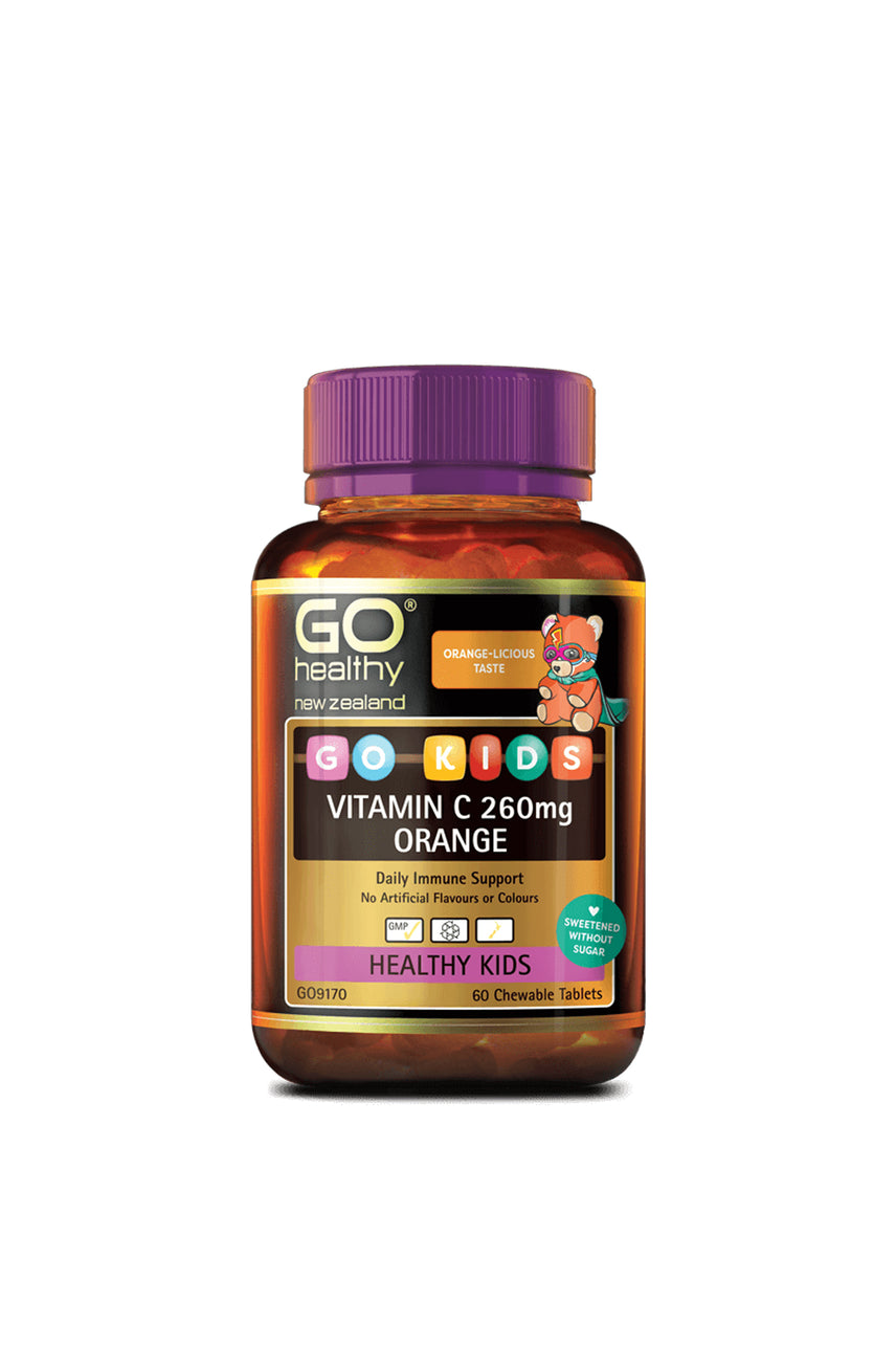 GO HEALTHY Kids Vitamin C 260mg Orange 60 Chewable Tablets - Life Pharmacy St Lukes