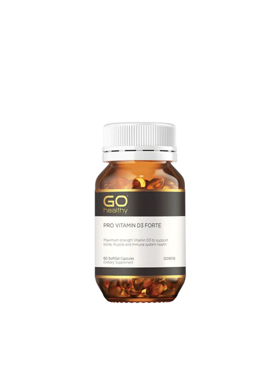 GO HEALTHY PRO Vitamin D3 Forte 60 Soft Gel Capsules - Life Pharmacy St Lukes