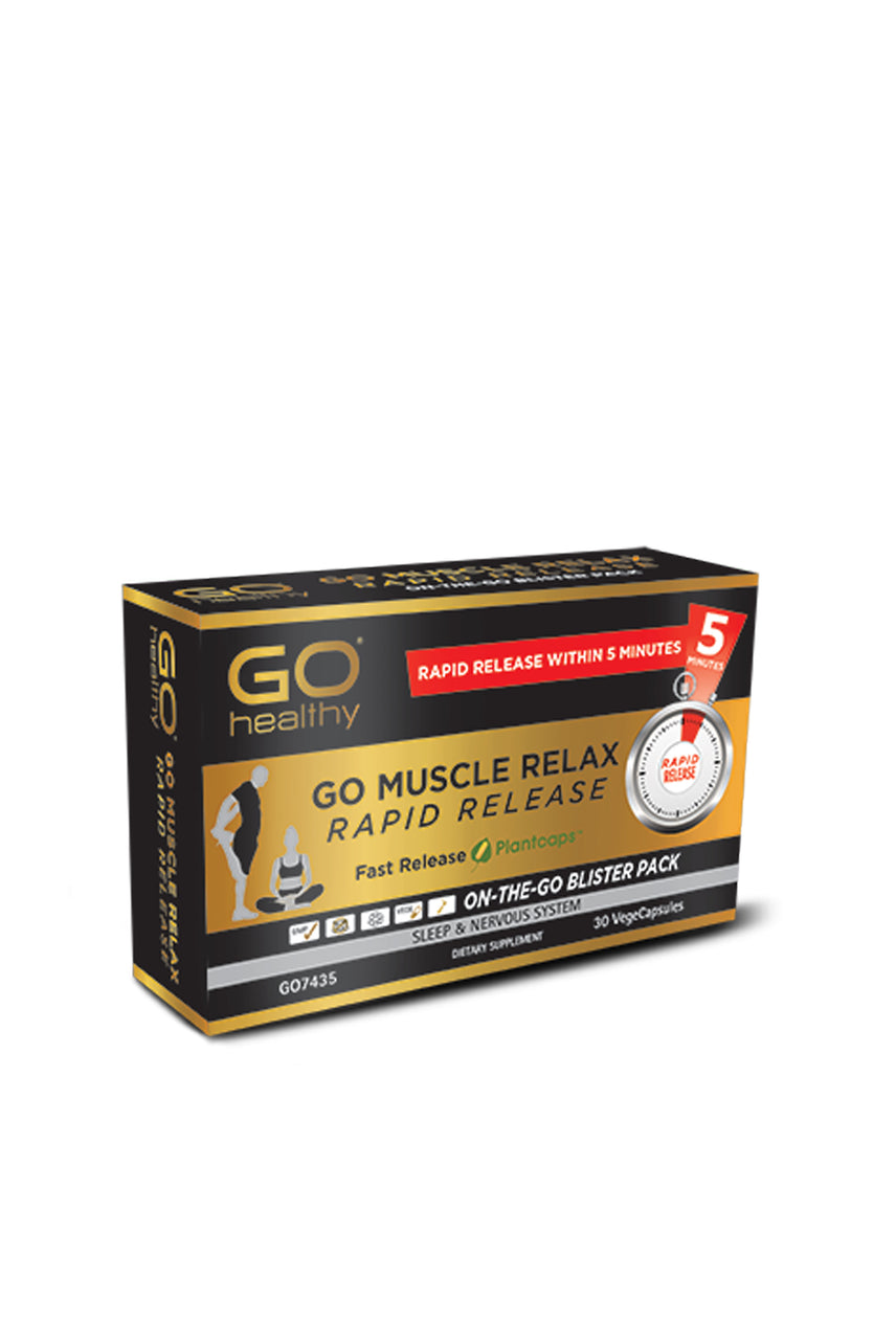 GO HEALTHY Muscle Relax Rapid Release 30 Veggie Capsules - Life Pharmacy St Lukes