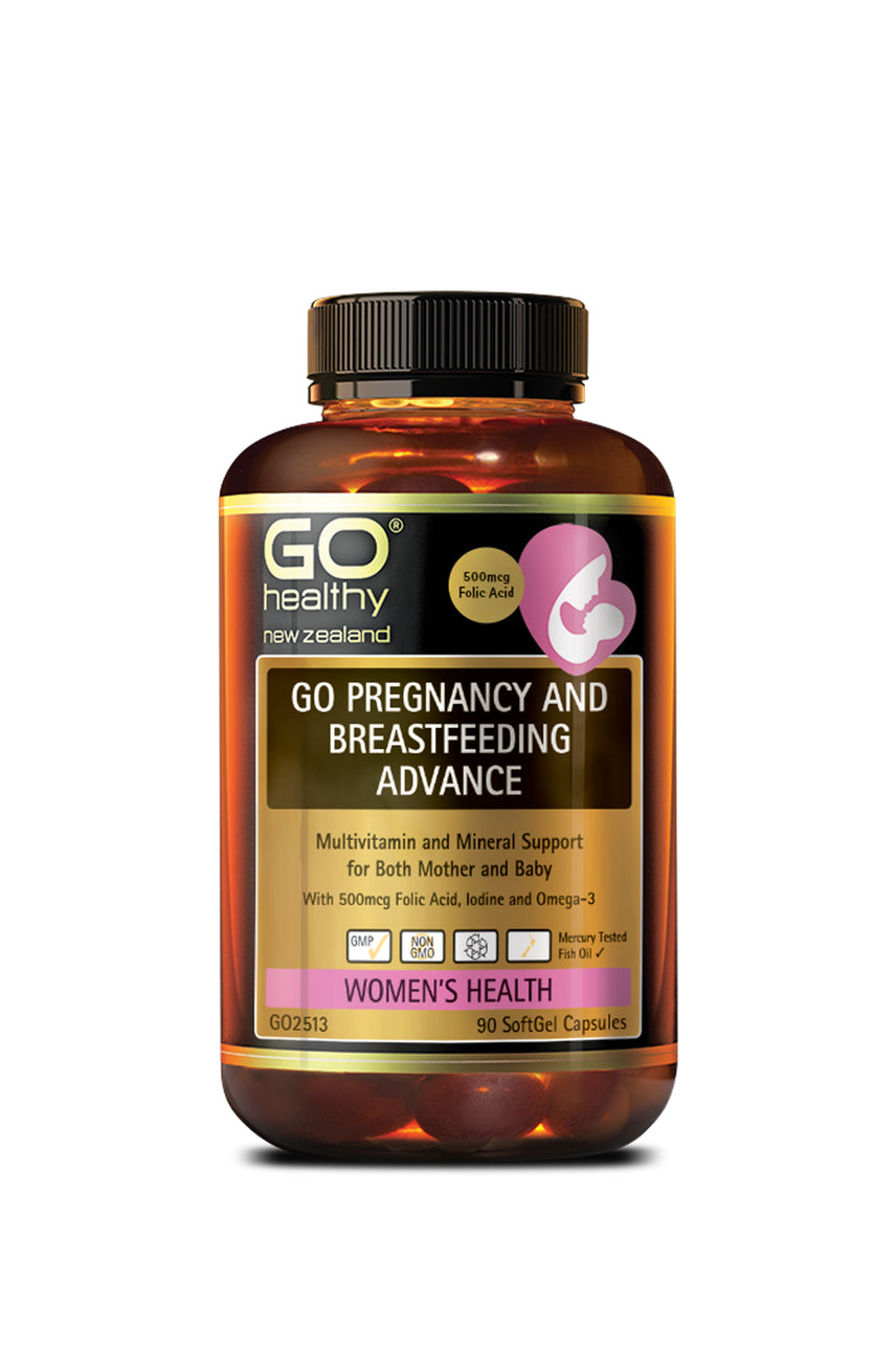 GO HEALTHY  Pregnancy & Breast Feeding Advance 90 Capsules - Life Pharmacy St Lukes