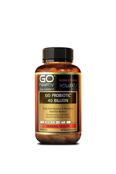 GO HEALTHY Go Probiotic 40 Billion Howaru Restore 90 Capsules - Life Pharmacy St Lukes