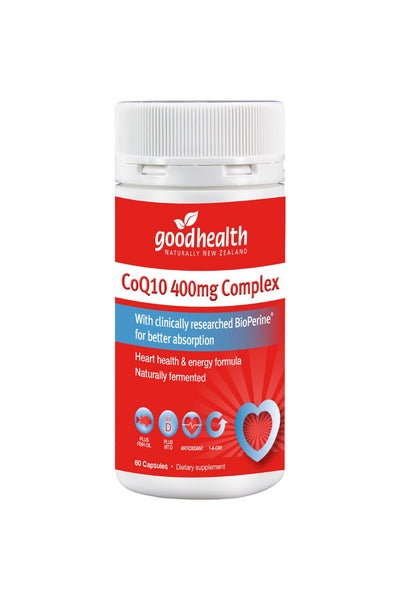 GOOD HEALTH CoQ10 400mg Complex 60caps - Life Pharmacy St Lukes