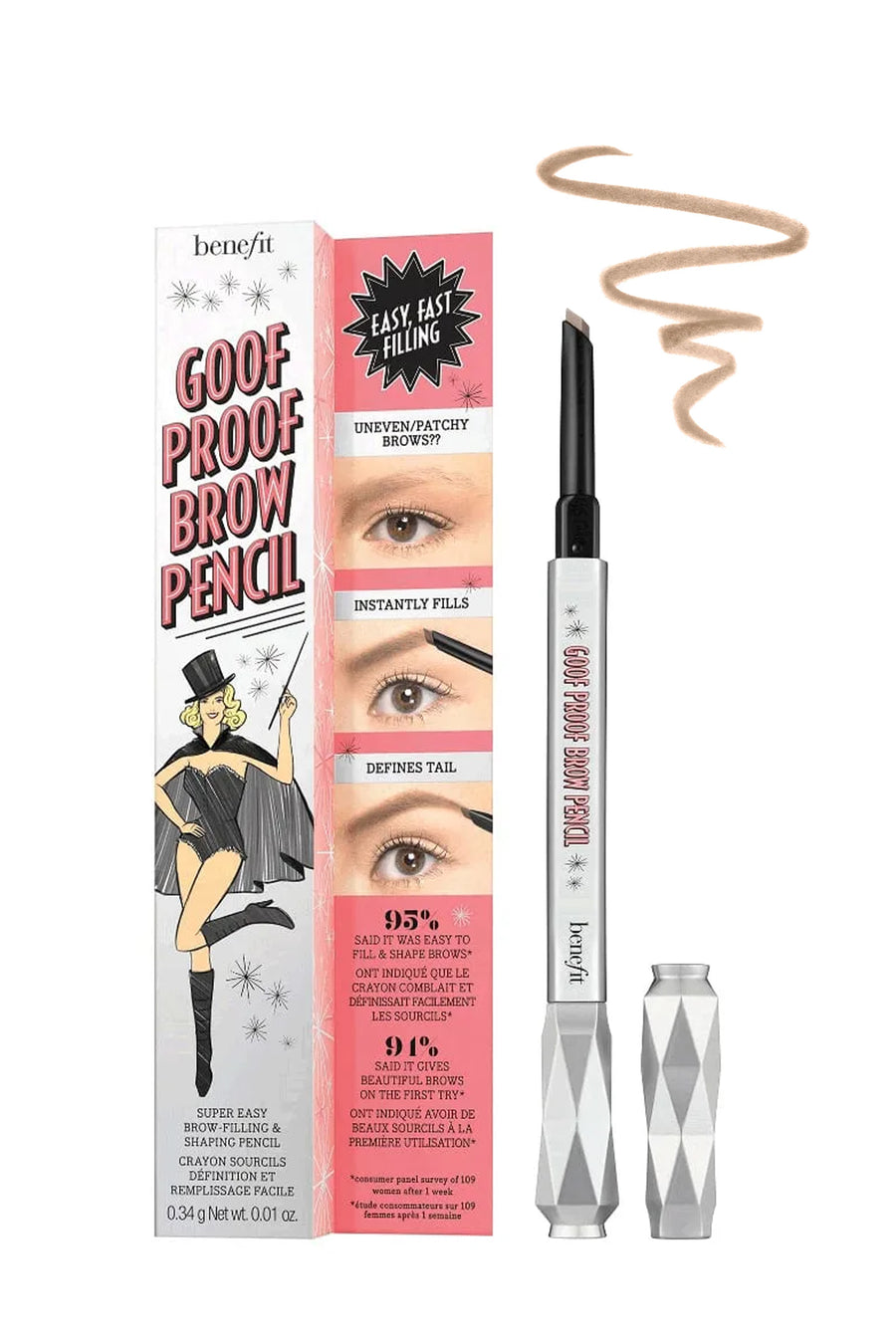 BENEFIT Goof Proof Eyebrow Pencil 01 Cool Light Blonde .34g - Life Pharmacy St Lukes