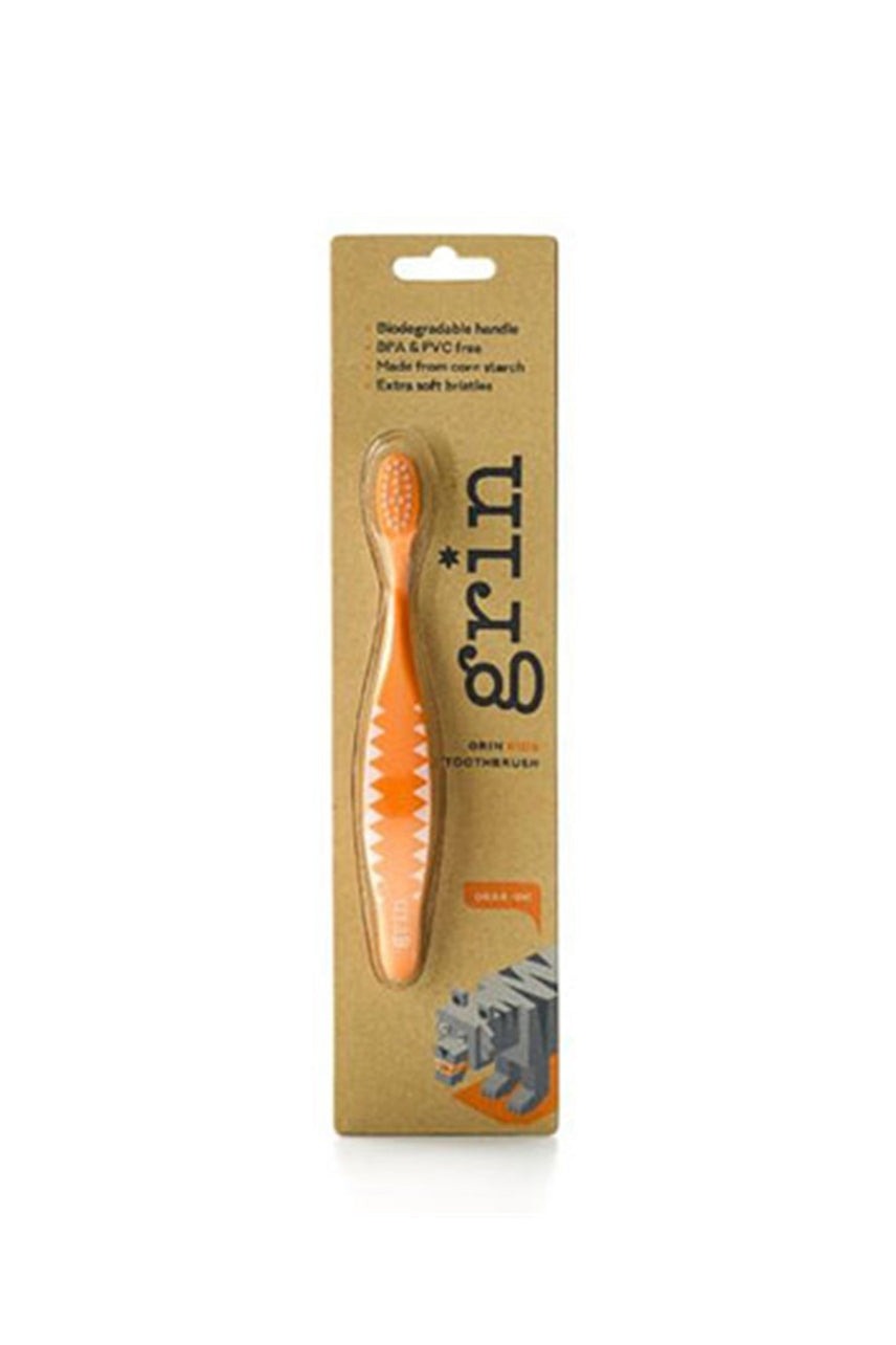 Grin Kids Orange Toothbrush - Life Pharmacy St Lukes