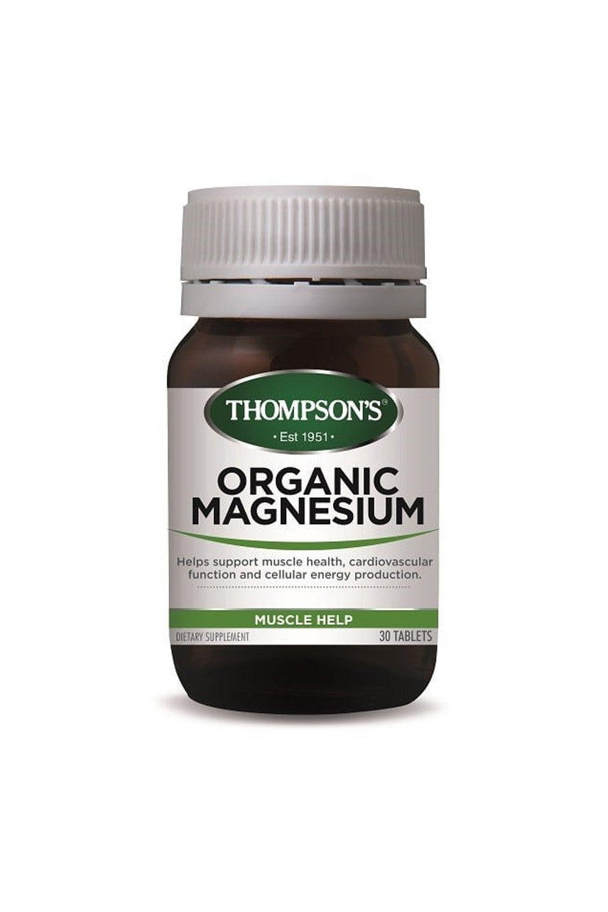 THOMPSONS Organic Magnesium 30tabs - Life Pharmacy St Lukes