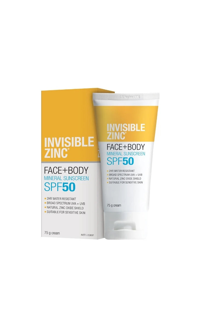 Invisible Zinc Face & Body SPF50+ 75g - Life Pharmacy St Lukes