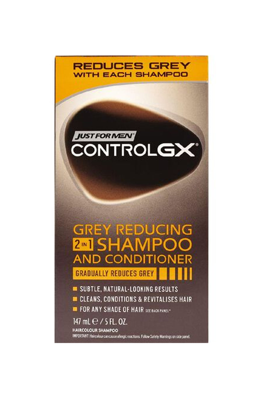 JUST FOR MEN Control GX Grey-Reducing 2-in-1 Shampoo and Conditioner 147ml - Life Pharmacy St Lukes