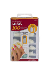 KISS 100 Full-Cover Nail Kit Active Oval Medium Length - Life Pharmacy St Lukes