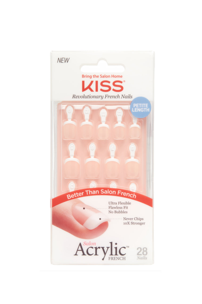 KISS Salon Acrylic French Nails Crush Hour Petite Length - Life Pharmacy St Lukes