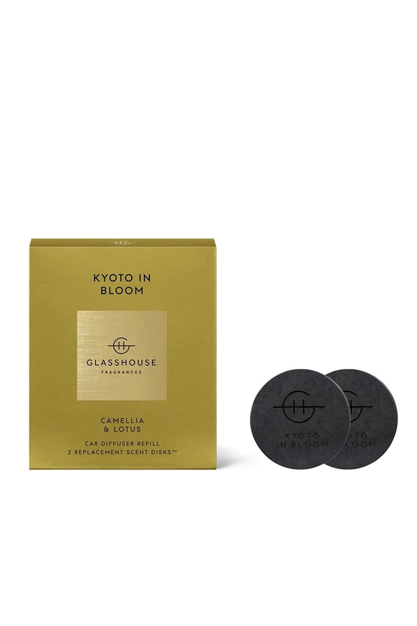 GLASSHOUSE FRAGRANCES Car Diffuser Kyoto in Bloom - 2 Replacement Scent Discs - Life Pharmacy St Lukes