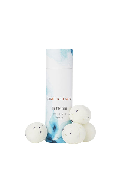 LINDEN LEAVES In Bloom Bath Bomb Aqua Lily 4x35g - Life Pharmacy St Lukes