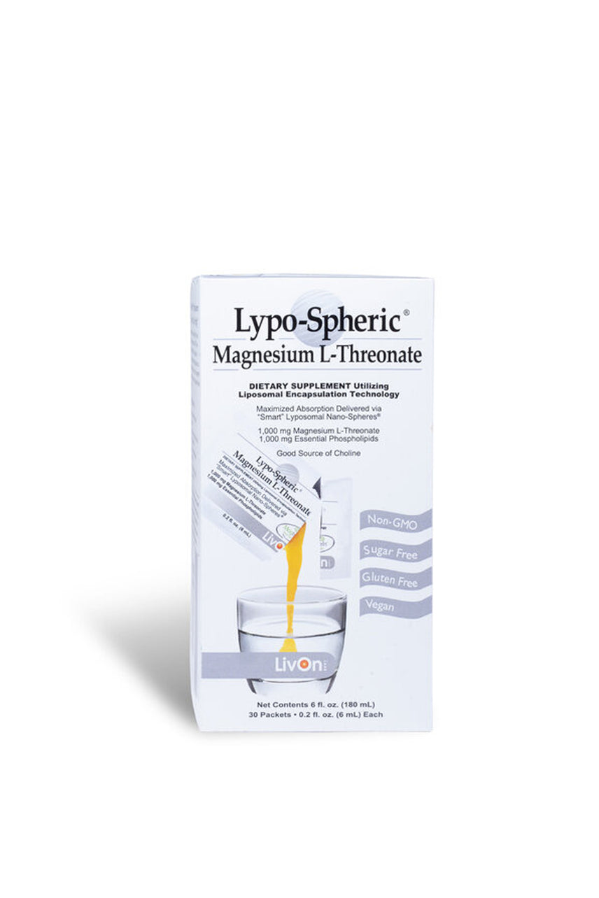 LivOn Lypo-Spheric Magnesium L-Threonate 30 Packets - Life Pharmacy St Lukes
