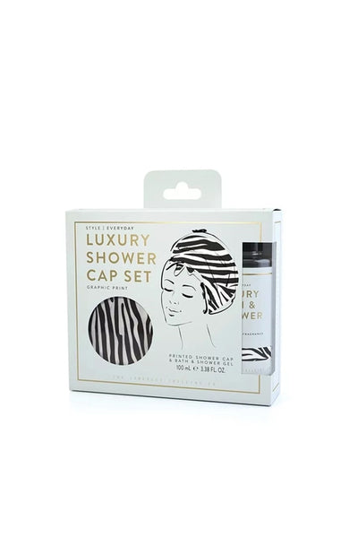 The Somerset Toiletry Co. Luxury Shower Cap Set Zebra - Life Pharmacy St Lukes