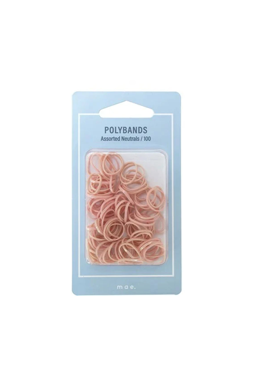 MAE 40-2249 Elastic Polybands Assorted Neutrals 100 - Life Pharmacy St Lukes
