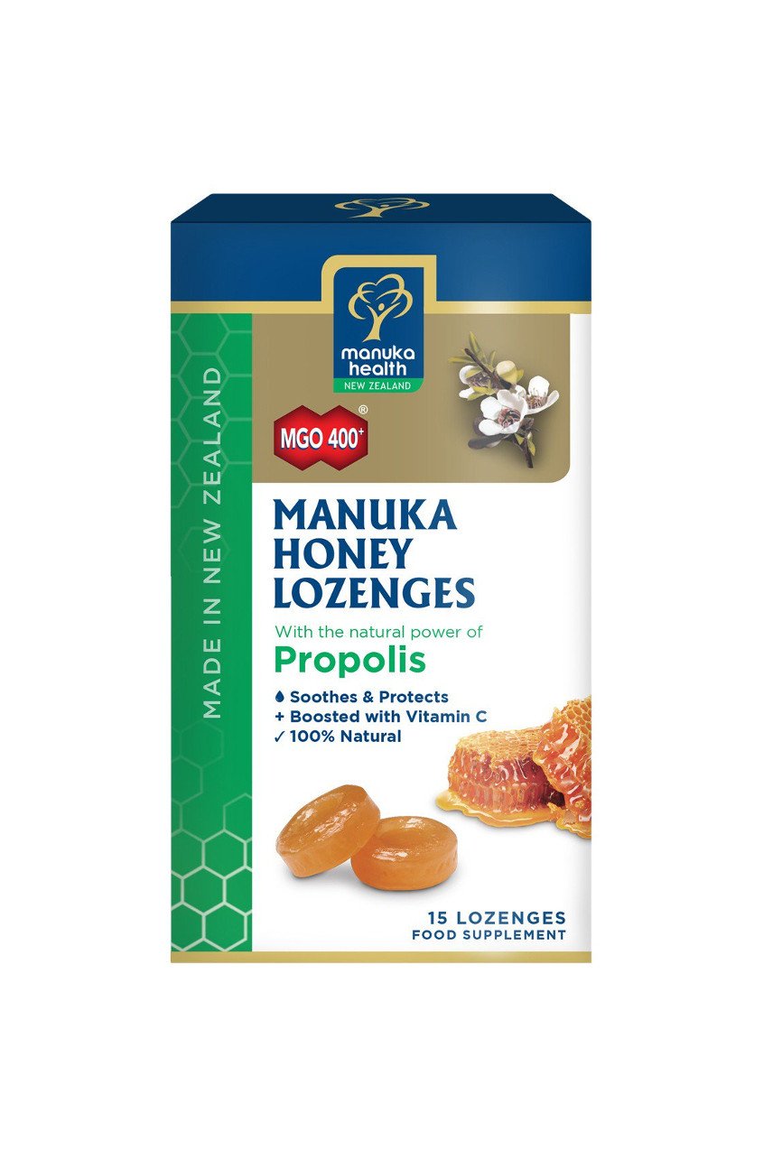 MANUKA HEALTH MGO 400+ Manuka Honey Lozenges Propolis 15pk - Life Pharmacy St Lukes