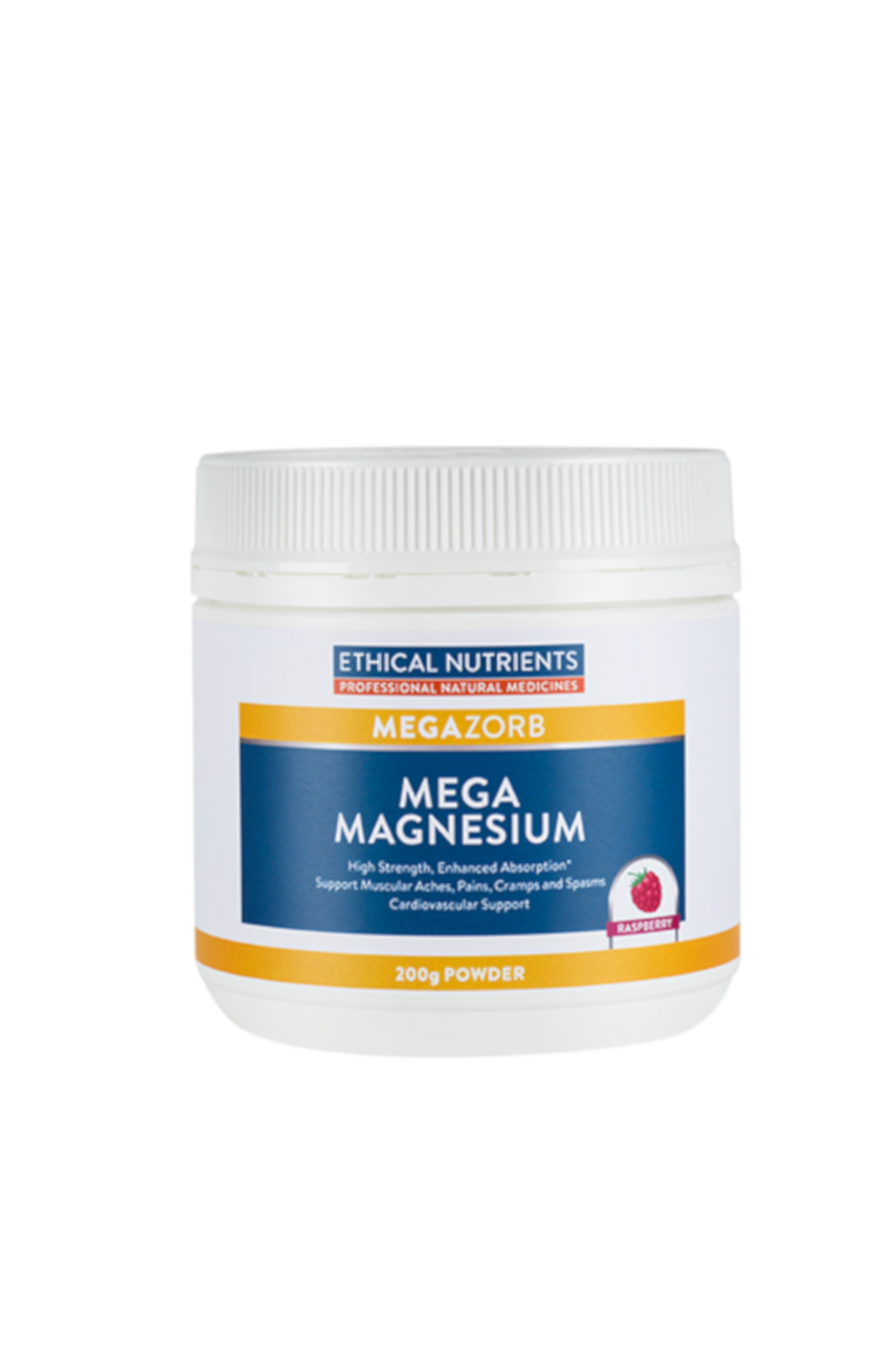 ETHICAL NUTRIENTS MEGAZORB Mega Magnesium Powder Raspberry 200g - Life Pharmacy St Lukes