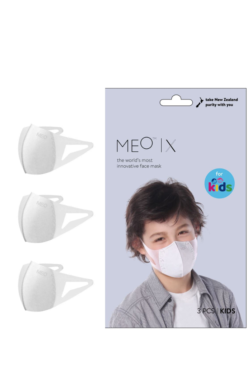 MEO X Kids Face Mask Disposable White 3 Pack - Life Pharmacy St Lukes