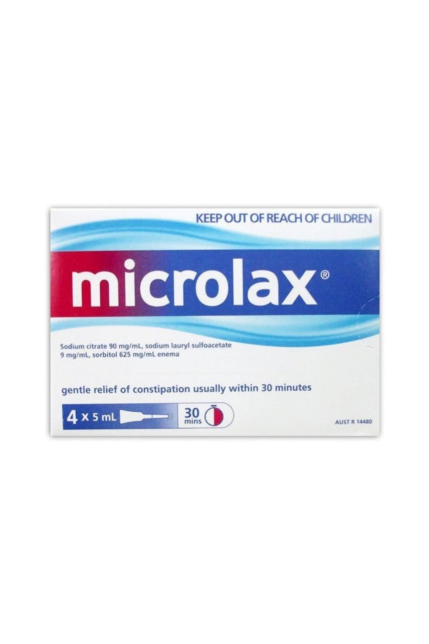 MICROLAX Micro Enemas 5ml 4 Pack - Life Pharmacy St Lukes
