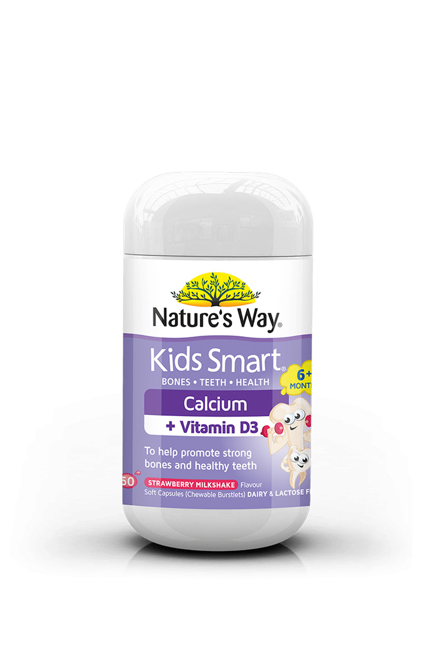NATURE'S WAY Kids Smart Calcium + Vitamin D3 50's - Life Pharmacy St Lukes