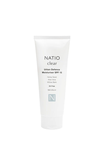 NATIO Clear Urban Defence Moisturiser SPF 15 100ml - Life Pharmacy St Lukes