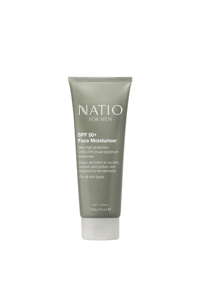 NATIO Men SPF50 Face Moisturiser 100g - Life Pharmacy St Lukes