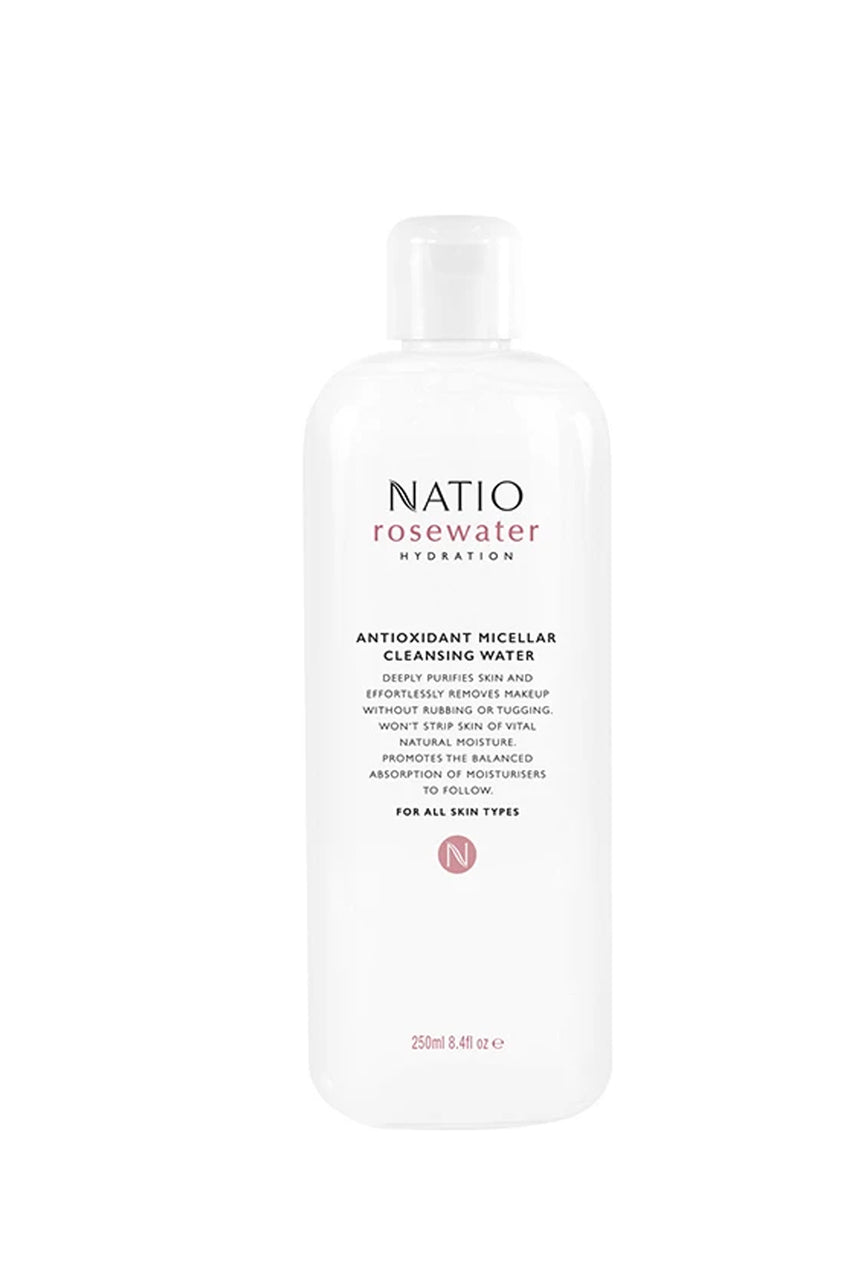 NATIO Rosewater Hydration Antioxidant Micellar Cleansing Water 250ml - Life Pharmacy St Lukes