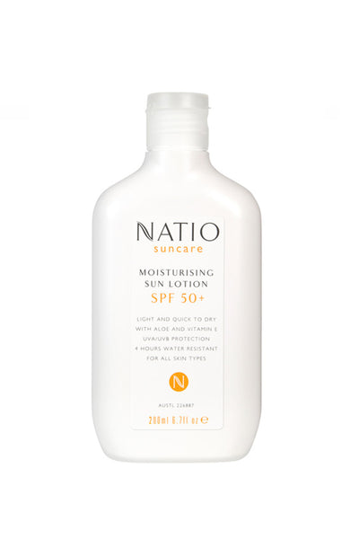 NATIO Moist Sun Lotion SPF50 200ml - Life Pharmacy St Lukes
