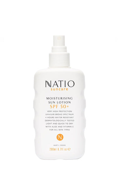 NATIO Moisturising Sun Spray SPF 50+ 200ml - Life Pharmacy St Lukes