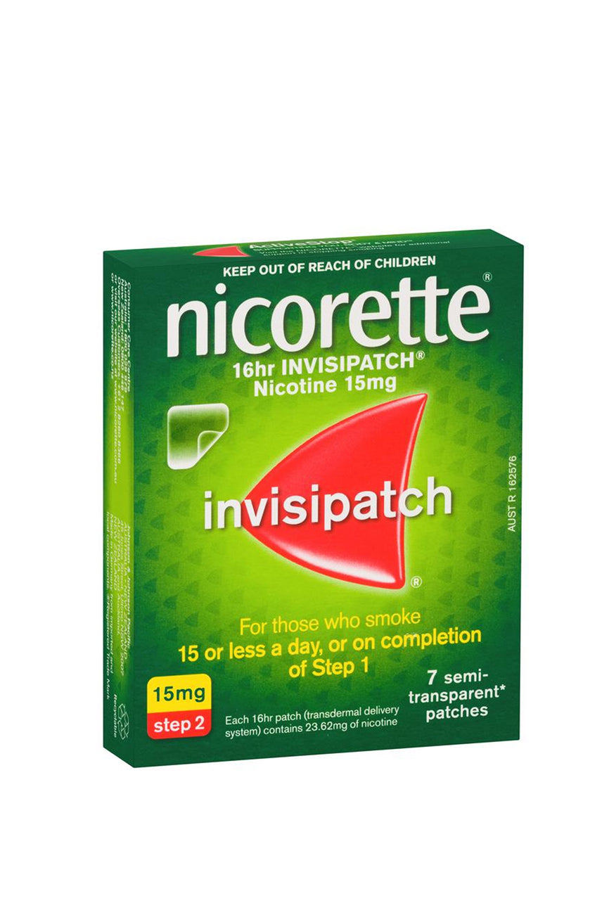 NICORETTE Quit Smoking 16hr Invisipatch 15mg 7 Patches - Life Pharmacy St Lukes